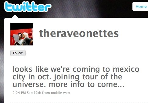 The Raveonettes Twitter