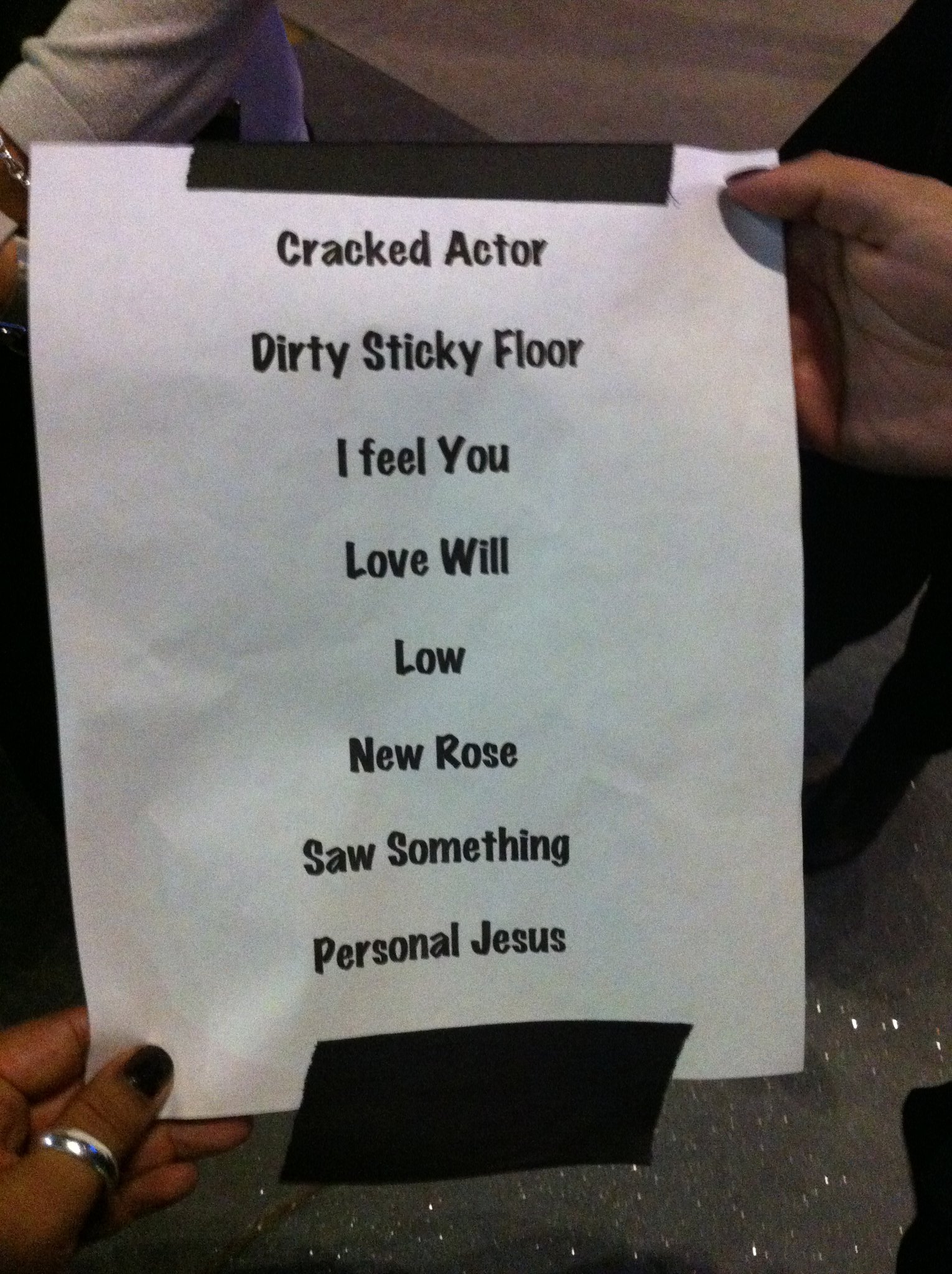 Setlist - Foto por Christy Estrada Setlist - Foto por Christy Estrada
